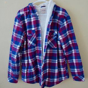 Purple plaid jacket
